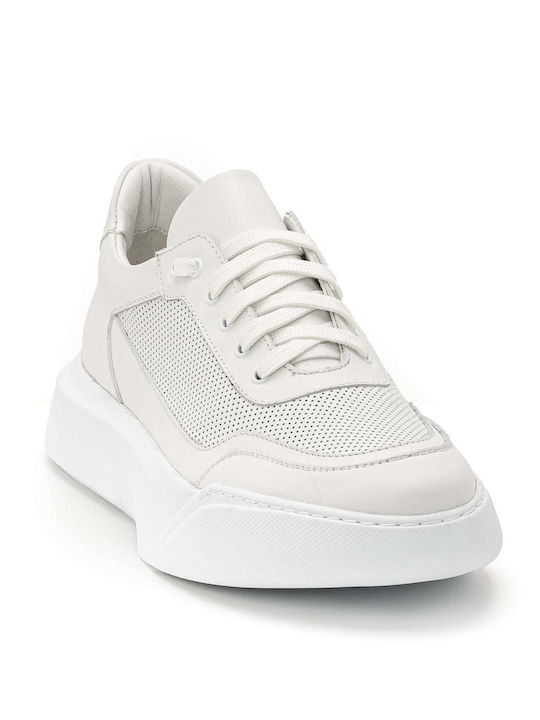 Ανδρικά Flatforms Sneakers Λευκά