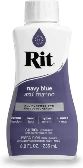 Rit Dye Liquid All-purpose Βαφή Υφασμάτων – Navy Blue 236ml