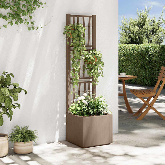 vidaXL Kunststoff Blumentopf Braune 36x36x140cm