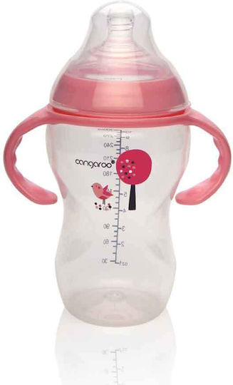 Cangaroo Plastic Baby Bottle Anti-colic with Silicone Teat Multicolored 300ml