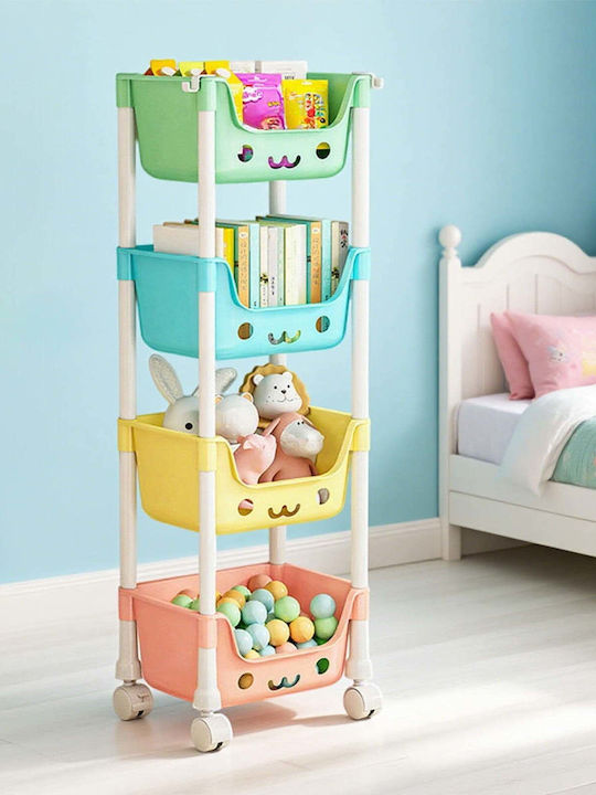Dream House Dream House Spielzeug-Organisator aus Kunststoff Farben 29,5x20x85cm