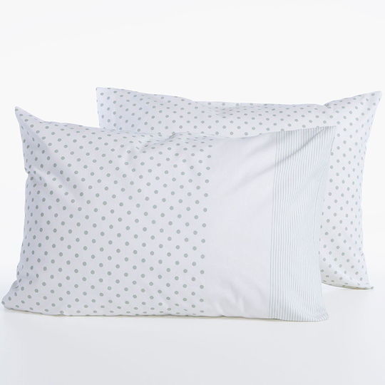 Nef-Nef Homeware Donter with Envelope Cover Ecru/Green 52x72cm