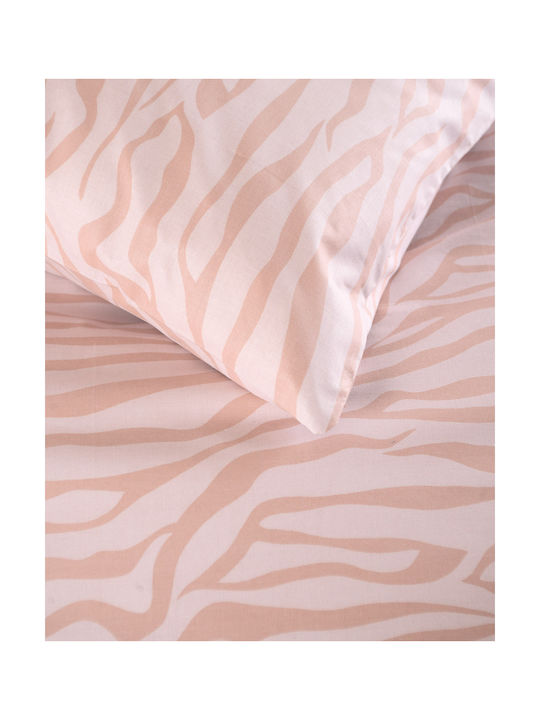 Rythmos Trisha Pillowcase Set with Envelope Cover Pink 50x70cm