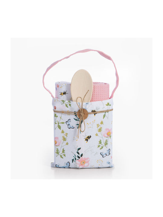 Nef-Nef Homeware Blooming Tea Towel In Ecru Col...