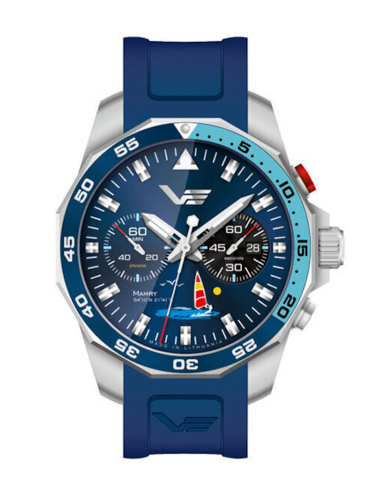 Vostok Europe Ρολόι Μπαταρίας με Καουτσούκ Λουράκι Vostok Europe Ρολόι Μπαταρίας με Καουτσούκ Λουράκι
