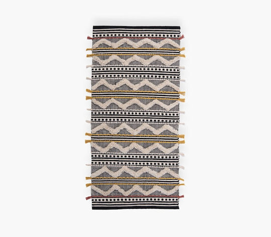 Nef-Nef Homeware Ventor Baumwoll Teppich 70x140cm Graue Nef-Nef Homeware Ventor Baumwoll Teppich 70x140cm Graue