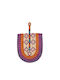 Decorative Fan Fan Handmade Wicker Material 45x29cm