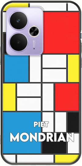 Piet Mondrian Realme 14t 5g Black Tpu Μαύρη Σιλικόνη