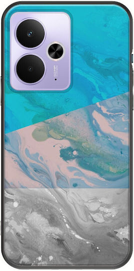 Water Marble Realme 14t 5g Черен TPU Силиконов Калъф