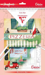 Clairefontaine Μπλοκ Ζωγραφικης Odelia Pizzeria Α4 20φ