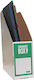 Box Cut Magazine File White Next Paper 26x32cm Spine 9cm Green 01737-05