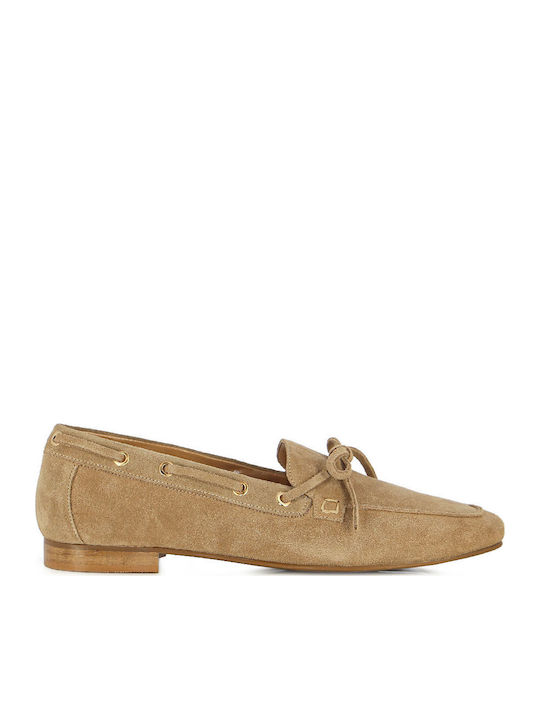 Fratelli Petridi Women's Moccasins In Beige Colour