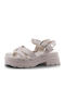 Γυναικεία Σανδάλια Flatforms Εκρού