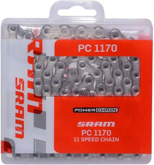 Sram Cn Pc1170 114li W Pwr.lck 11s 1 Grey Bicycle Chain
