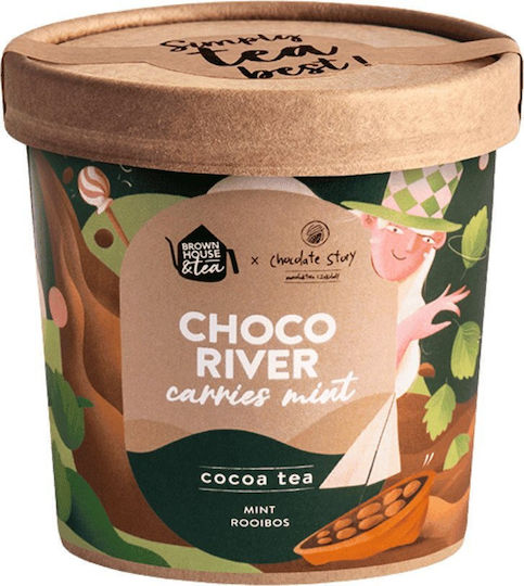 Brown House & Tea Choco River – Kakao Husk Tee Minze Kokosnuss 60g