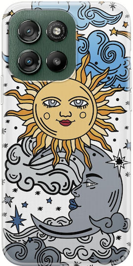 Sun Moon Stars Motorola Moto G57 Power 5G Clear TPU Transparent Silicone