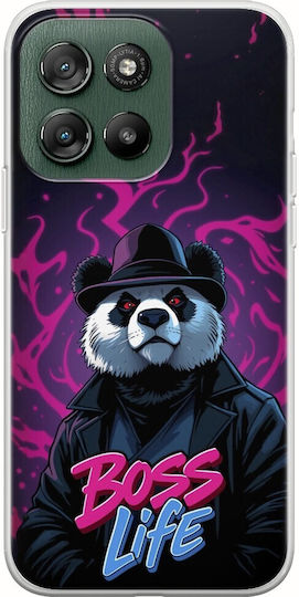 Boss Life Panda Motorola Moto G57 Power 5G Husa Flexibila TPU Silicon Transparent