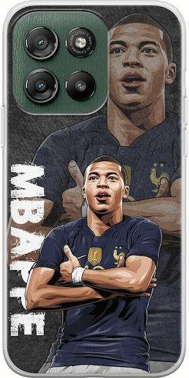 Football Stars Kylian Mbappe France Motorola Moto G57 Power 5G Flexible TPU Transparent Silicone