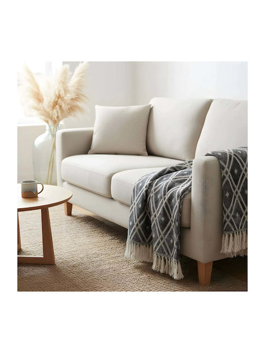 Phos & Gaia Armchair Throw 125x150cm Gray