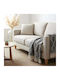 Phos & Gaia Armchair Throw 125x150cm Gray