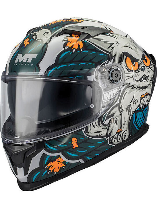 MT Braker SV The King A7 Black/Grey/Blue Motorc...
