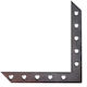 Metal Corner Shelf in Gray Colour 1162
