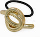 Elastic Fantasy Pentru Păr Noose Sculptural Chic Auriu