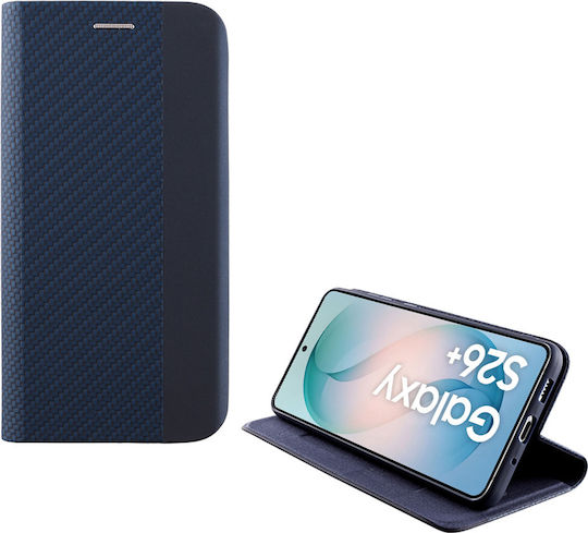 Idol 1991 Elite Anti-rfid Book din Piele Artificială / Silicon Albastru (Galaxy S26+)