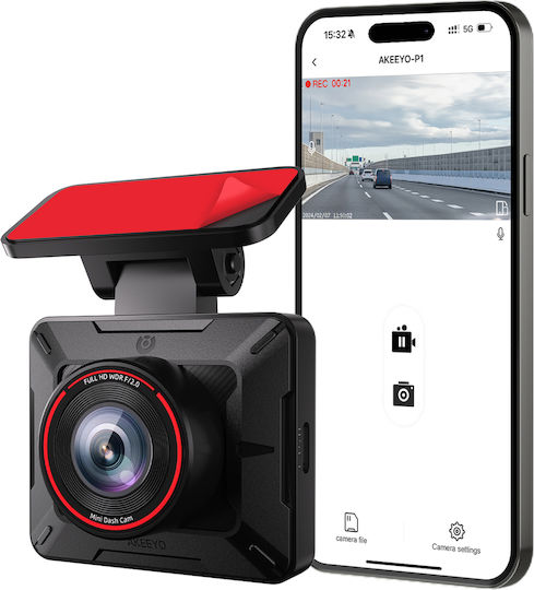 Akeeyo P1 Камера DVR за Автомобил 1080P Wi-Fi