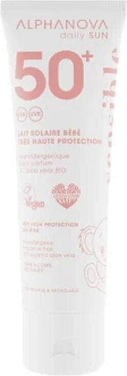Alphanova Protecție Solară Pentru Bebeluși Waterproof SPF50 Emulsie Pentru Față & Corp 50ml