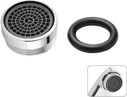 Avizar Pack 4 Wasser sparende Anti-splash Wasserhahn-Filter Nozzles Silber