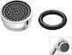Avizar Pack 4 Water-saving Anti-splash Faucet Nozzles Filter Silver