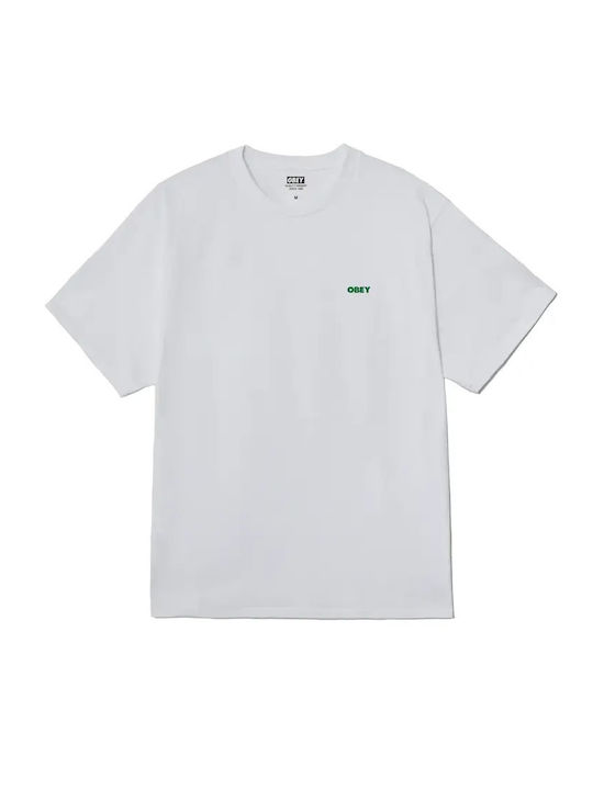Obey Tricou Alb