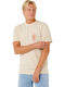 Herrenblusen Kurzarm T-Shirt in Ecru