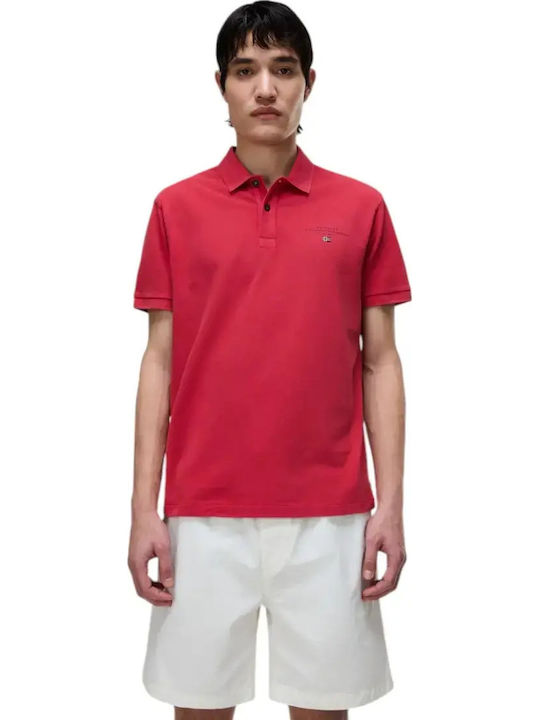 Napapijri Elbas Polo Tricou Roșu
