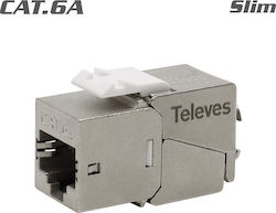 Televes 209929 Keystone Jack RJ-45 FTP Cat.6a Женски 180° Без Инструменти Захват Slim Televes 209929 Keystone Jack RJ-45 FTP Cat.6a Женски 180° Без Инструменти Захват Slim