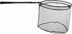 Mikado Automatic Landing Net 130cm 50/45cm Rubber Coated 6x15mm