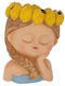 Iliadis Polyresin Plant Pot Yellow 22x20.5x28cm