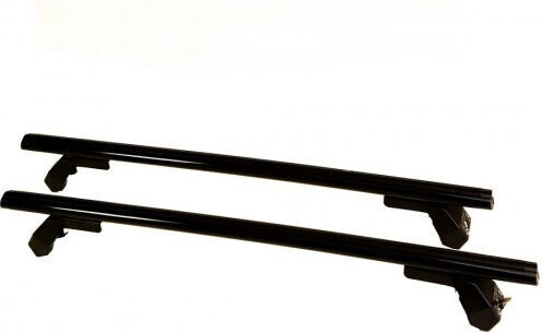 Hermes Car Roof Bars Gs3am 110cm Set with Roof Rack Legs Aluminum Black