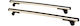Μπάρες Οροφής Αυτοκινήτου Hermes Gs3 110cm Set Kit S190 Αλουμινίου Ασημί