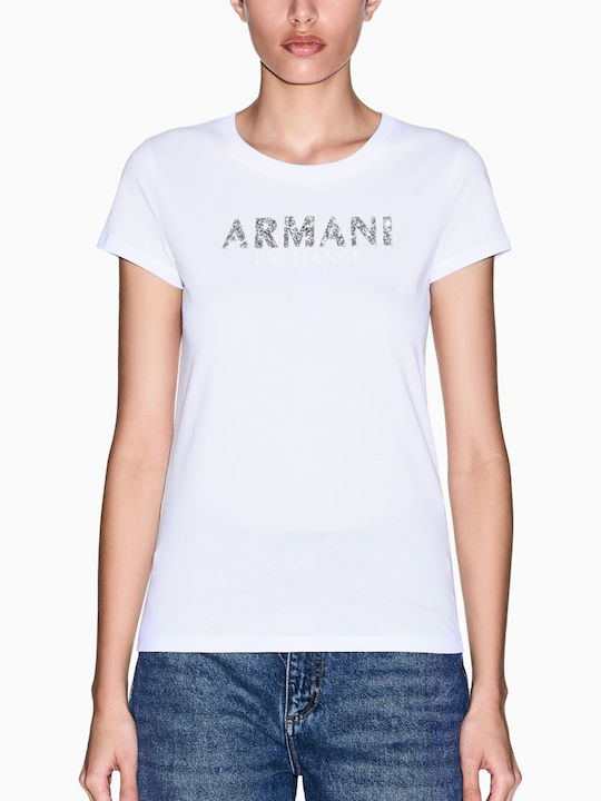 Armani Exchange Damen Bluse Weiß