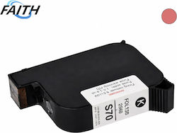 17589 Συμβατό Μελάνι Faith Μελανι Solvent Cartridge Red Κόκκινο