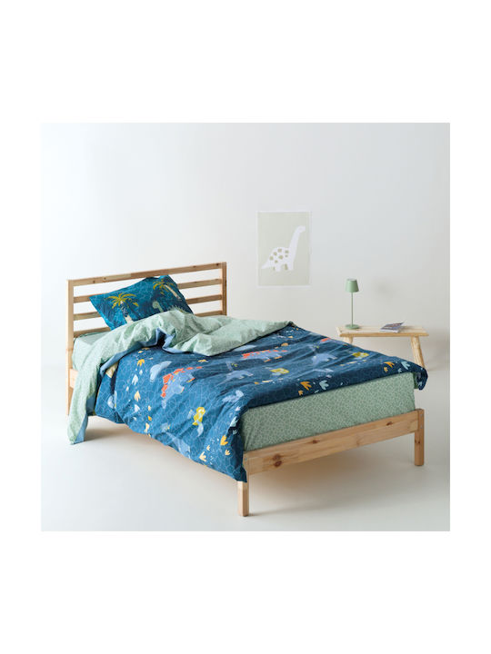 Kentia Elektrische Gitarren Mit Gummizug Pachy Hellblau-Minz 160x270cm