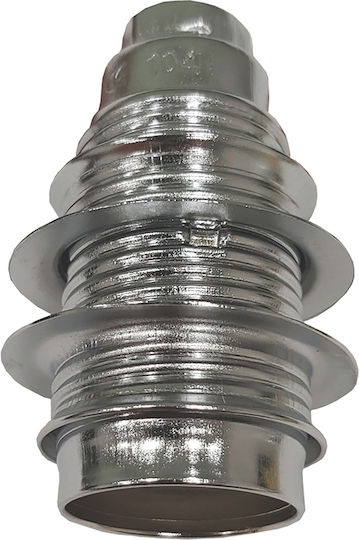 Eurolamp Steckdosenadapter Verlängerung Für Glühbirnensockel E14 Silber 840-23042