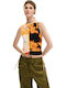 Women's Summer Sleeveless Floral Multicolour Blouse