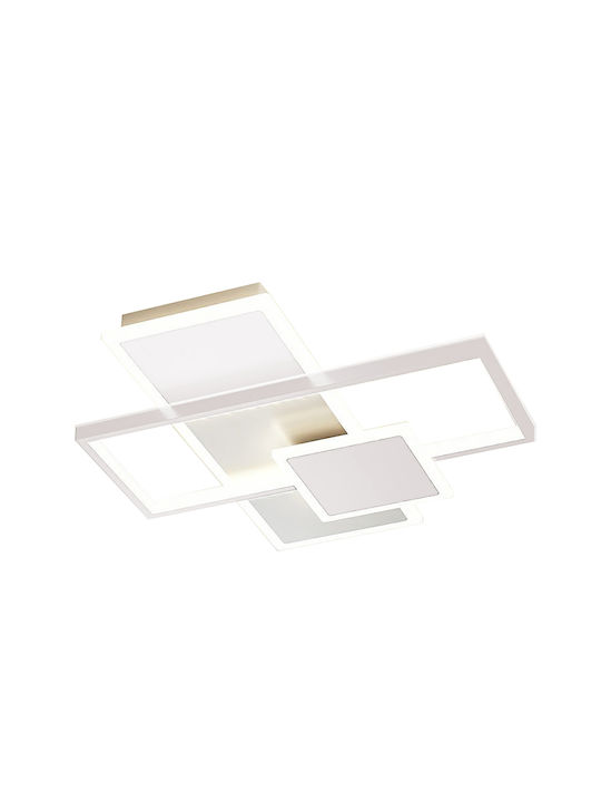 ArkoLight Plafonieră De Tavan Albă Cu LED Integrat Și Telecomandă