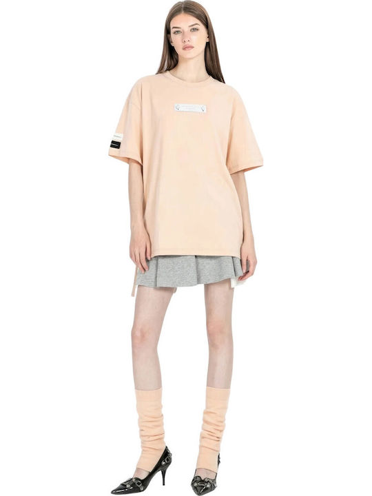 Mod Wave Movement Γυναικείο T-shirt Μπεζ