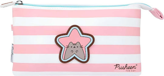 Pusheen Pusheen Penar Machiaj Foodie Colectie 3 Compartimente Alb Roz