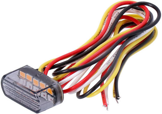 Fastline LED Blitzlicht Stop & Richtung Motorrad Harley Davidson Getöntes Rücklicht Blinker Smoke Linse