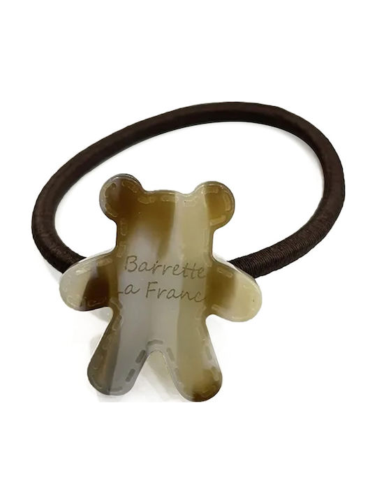 Elastic Casual Hair Sleeve Pooh Teddy Irisé Adorable Beige
